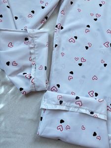 Cute Heart Print Pajama Set