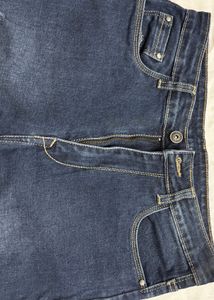 Trendy Ripped Blue Denim Jeans