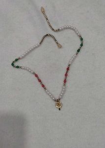 Beaded Heart Pendant Necklace
