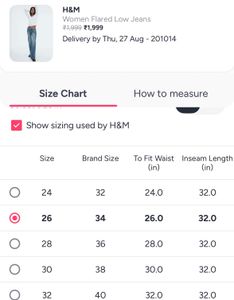 H&amp;M Women Flared Low Jeans