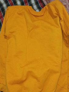 Yellow Crew Neck Sweatshirt