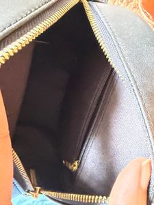 Black Round Crossbody Bag - Sustainable