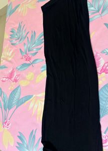 Black Maxi Dress with one side  Slits