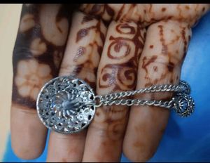 Oxidized Silver Jhumka Earrings