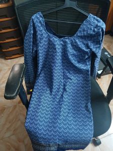 Blue Printed Kurti