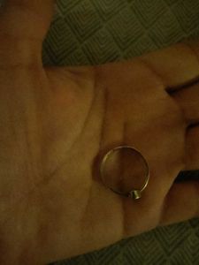 pure silver Elegant Oval Stone Ring