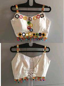 Embroidered Mirror Work Blouse