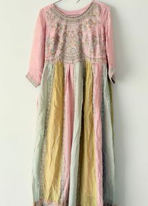 Elegant Pastel Kurta Set with Dupatta