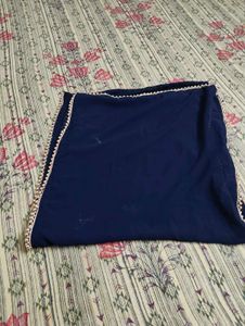 Elegant Navy Blue Dupatta