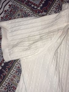 Tommy Hilfiger White Cable Knit Sweater