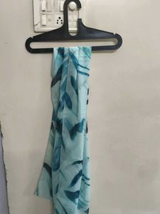 Stylish Blue &amp; Teal Abstract Dupatta Scarf