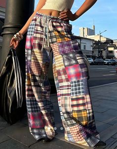 Patchwork Wide Leg Pants