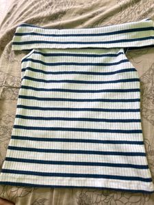 Striped Off-Shoulder Top
