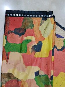 Saree without blouse