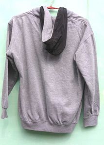 dubble layers Grey Zip-Up Hoodie