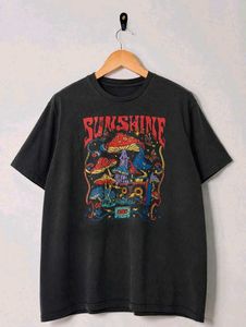 Vintage Sunshine Mushroom Graphic T- Shirt