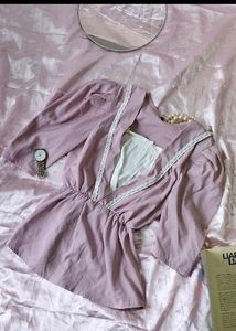 Korean Lavender Cute Top 💞