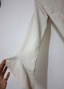white Bell Sleeve Top
