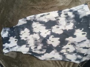 Abstract Print Sleeveless Dress