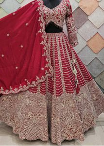 Exquisite Red Bridal Lehenga Choli