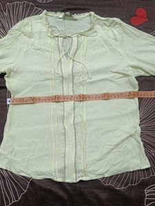 Yellow Girl's Top (Age 10–12 Years)