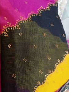 Kamal Sarees Zomato Foil Zig-Zag Saree