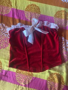 Vintage Inspired Velvet Corset top