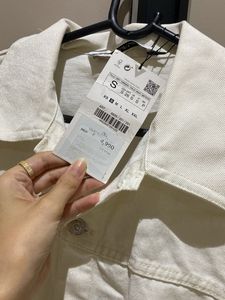 ZARA White Denim Romper/Playsuit