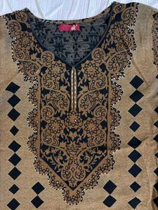 Elegant Brown Printed Kurta