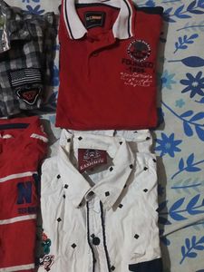 4 Tshirt and 2 shirt combo pack