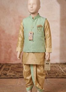 Kids Ethnic Wear dhoti pajama 4pc Set