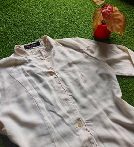 Vintage Style Cream Blouse