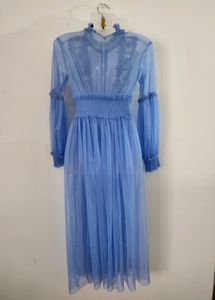Blue Net Dress ( Women)