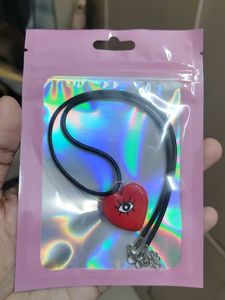 👁️❤️ Y2k Gothic Grunge Heart Eye Amulet Necklace