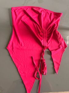 Hot Pink Bandeau Top