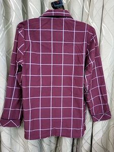 Classic Plaid Pajama Shirt for Men