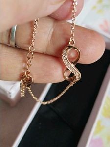 Elegant Infinity Bracelet with Crystals