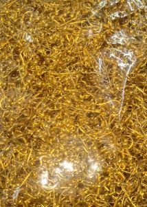 Eyerring,Eye pin Golden  jewelry making combo 100p