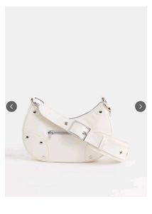 h&amp;m white sling bag