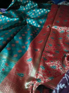 Elegant Green Brocade Saree