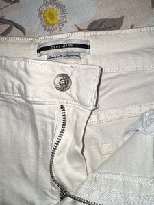 White Denim Shorts