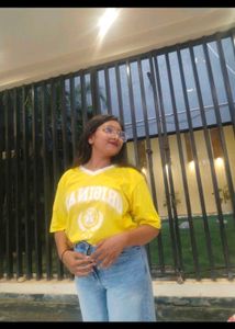 Vibrant Yellow Graphic T-Shirt