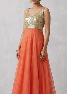 Elegant Sequin & Net Gown