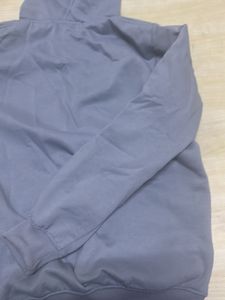 S size Grey Spider Web Hoodie
