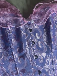Victorian Style Lace Trimmed Corset