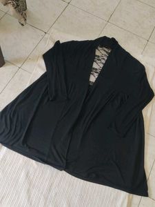 Chic Black Longline Cardigan