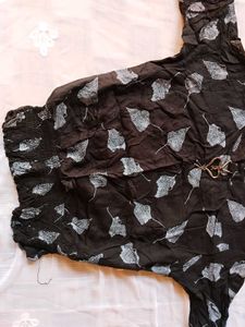 Black colour women top. style for college gir