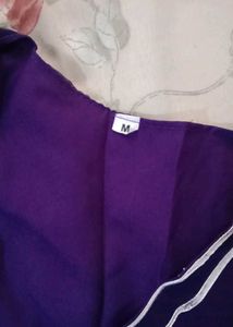 Purple Tiered party wear Dress