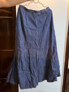 Denim Maxi Skirt