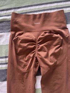 Savana Ribbed Brown Leggings